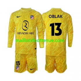 Maillot/Tenue Atlético Madrid Jan Oblak 13 Gardien Enfant Troisieme 2024/2025 Manche Longue